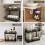 Under Sink Organizer With Adjustable Height Shelf Kitchen Bathroom Laundry Black Drawer Organizer Under Cabinet Storage 3