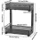 Under Sink Organizer With Adjustable Height Shelf Kitchen Bathroom Laundry Black Drawer Organizer Under Cabinet Storage 5