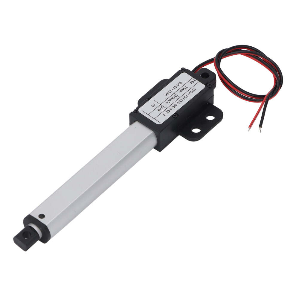 Mini 24V Dc Linear Actuator 75Mm Stroke 20N Thrust, Aluminum 4971378399668