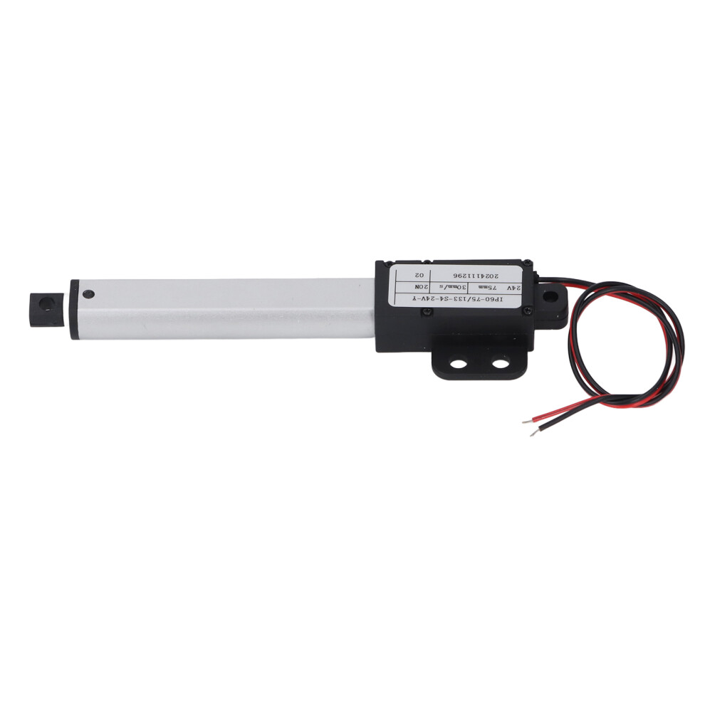 Mini Linear Actuator 24V Dc 20N 75Mm Stroke Aluminum Tube Ipx4 4921378400086