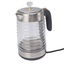 Bouilloire électrique 2L 2200W en acier inoxydable Arrêt automatique Protection contre l'ébullition à sec
