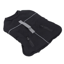 Water-Resistant Dog Fleece Coat XL Warm Cold-Weather Vest with Reflective Strips