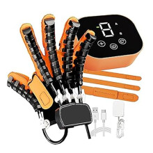 Stroke Rehabilitation Glove with LCD Touch Control, Finger Rehab for Hemiplegia and Arthritis, Right Hand