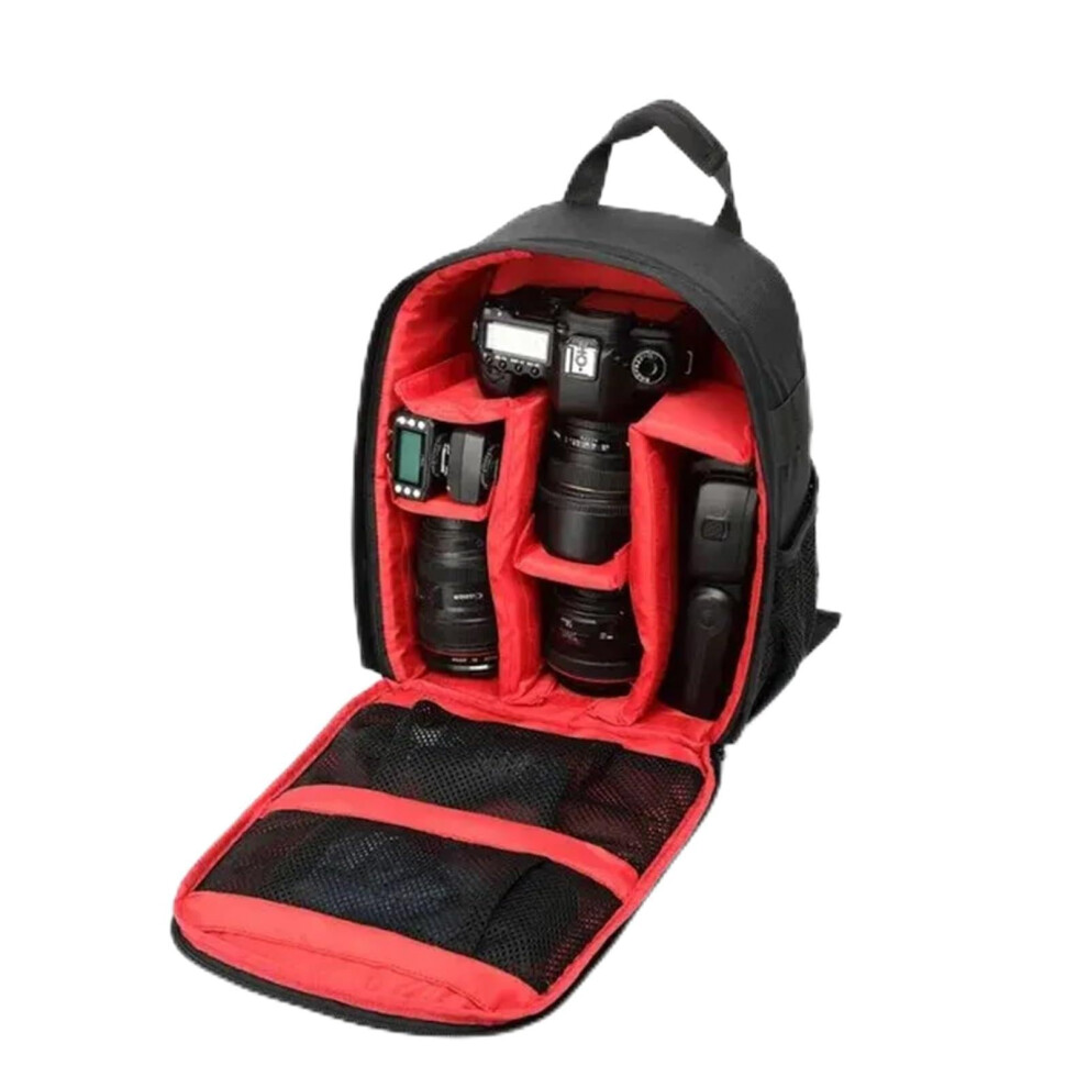 Camera Case Multifunctional Camera Backpack For Video Dslr Waterproof Outdoor Photo Bag Red 9187378769041