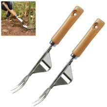 Portable Multi-Function Hand Weeder, Stainless Steel V-Shaped Weed Extractor for Gardening, Efficient Root Removal Tool for Lawn Field and Yard Tools