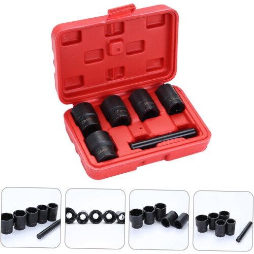Nut Sockets 6 Piece Rusty Bolt Remover Tool Bolt Extractor Set For Car 2