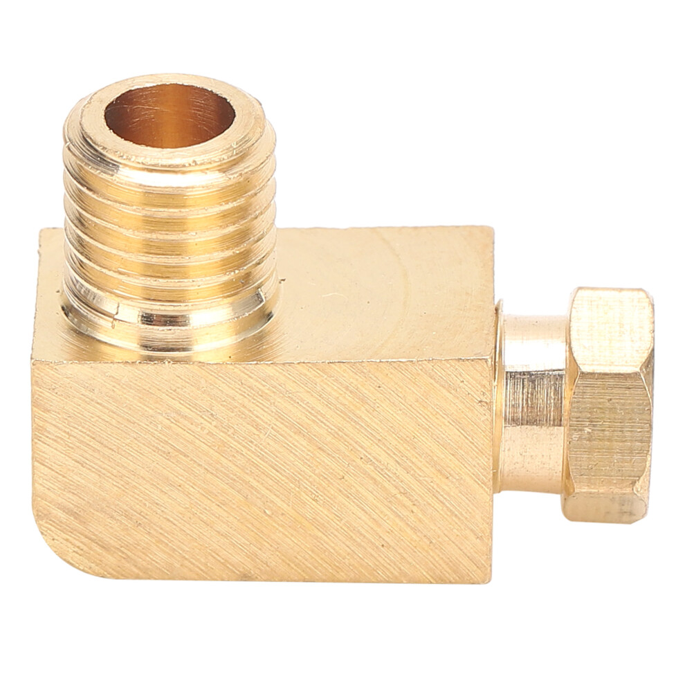 Brass 90 Elbow Pipe Fitting Adapter 4Mm For Oil Lubrication System 4911378406355