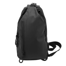 Männer Nylon Outdoor Brusttasche 284g Abnehmbarer schwarzer Schultergurt Tasche