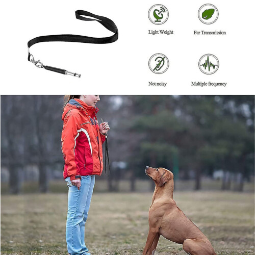 2 Pcs Adjustable Ultrasonic Silent Dog Whistle Bark Control Training Tool 2