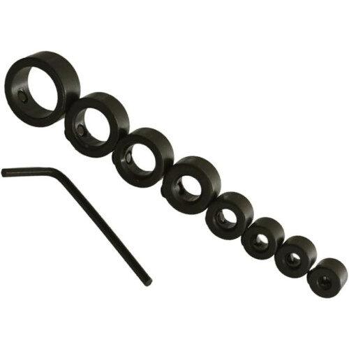 Precision Depth Stop Collars Set With Wrench For Various Drill Sizes In Woodwork (12mm) 2