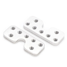2Pcs V-Groove Bearing Flat Mount 3225-0001 Aluminum, 40x16x4mm