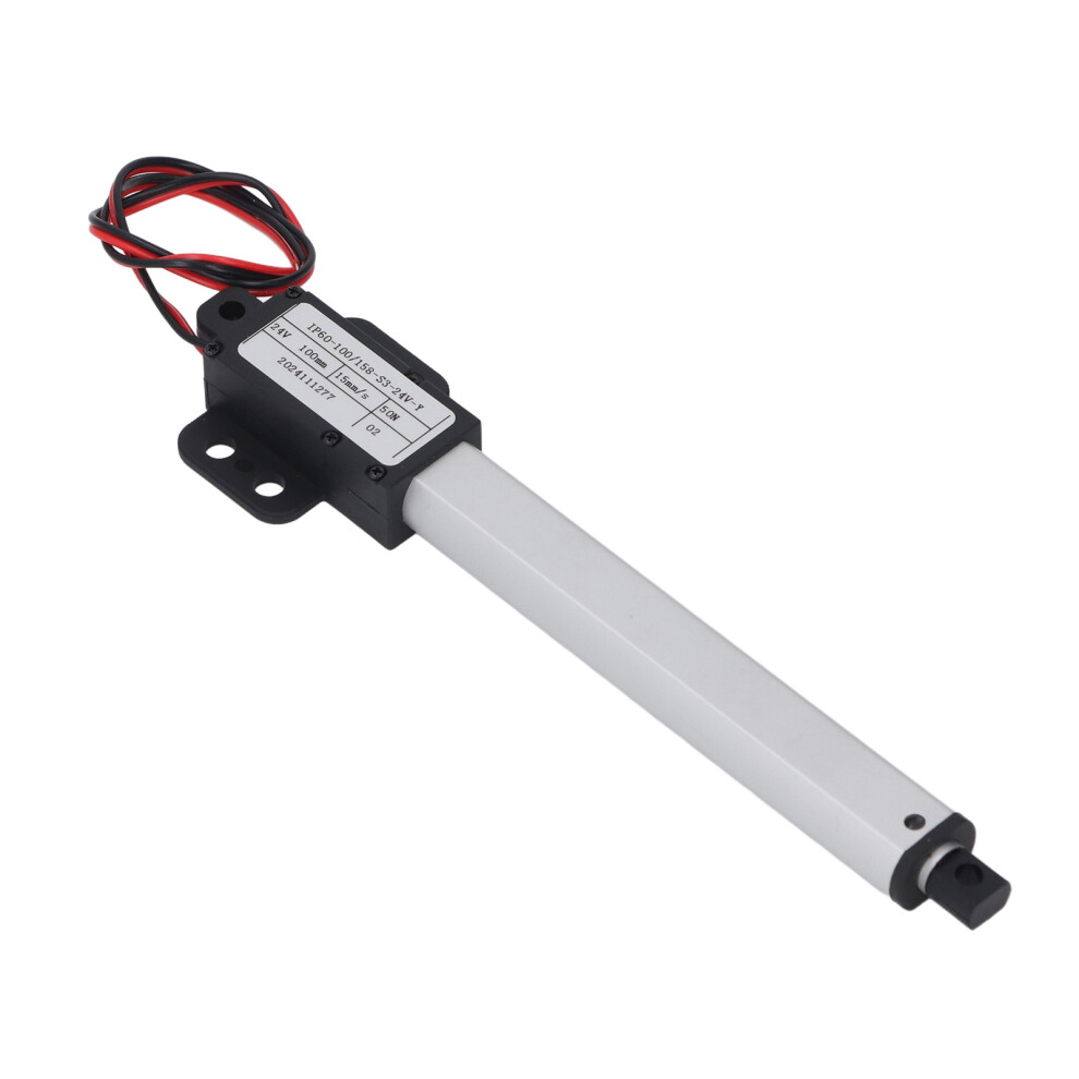 24V Electric Linear Actuator 100Mm Stroke 50N Thrust Ipx4 Waterproof 5081378408297