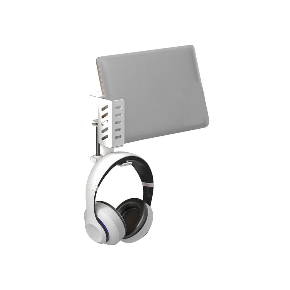 White Multi-Functional Side Notebook Heat Dissipation Stand Desktop Computer Tablet Universal Storage Rack No Drilling