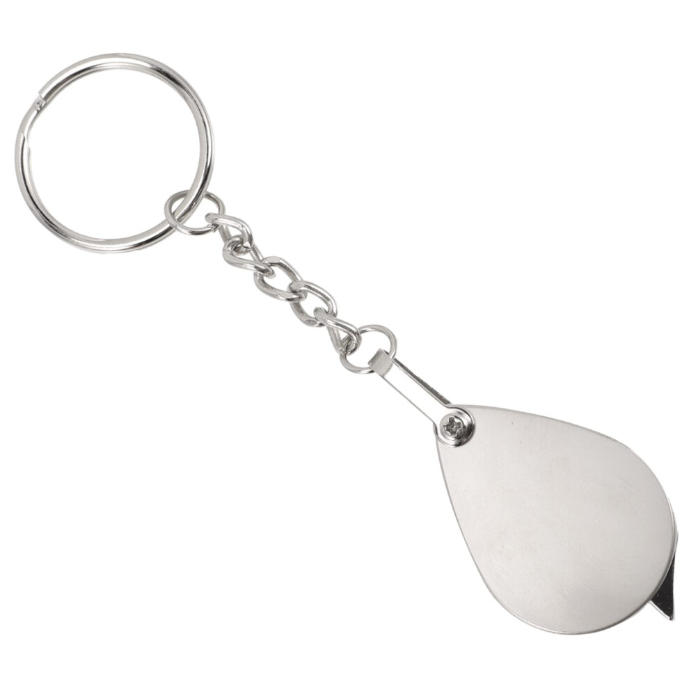 Portable Magnifier Keychain Optical Loupe Lens For Elderly Outdoor Reading Magnifying Glass