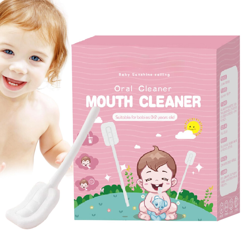 Baby Mouth Cleaner Soft Cleaning Stick Flexible Tongue Cleaner Gauze Tip Portable Gum Cleaner For Baby Teeth