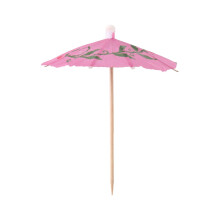 144Pcs Color Flower Paper Small Umbrella Sign Fruit Cocktail Bar Supplies Plate Drink Decoration