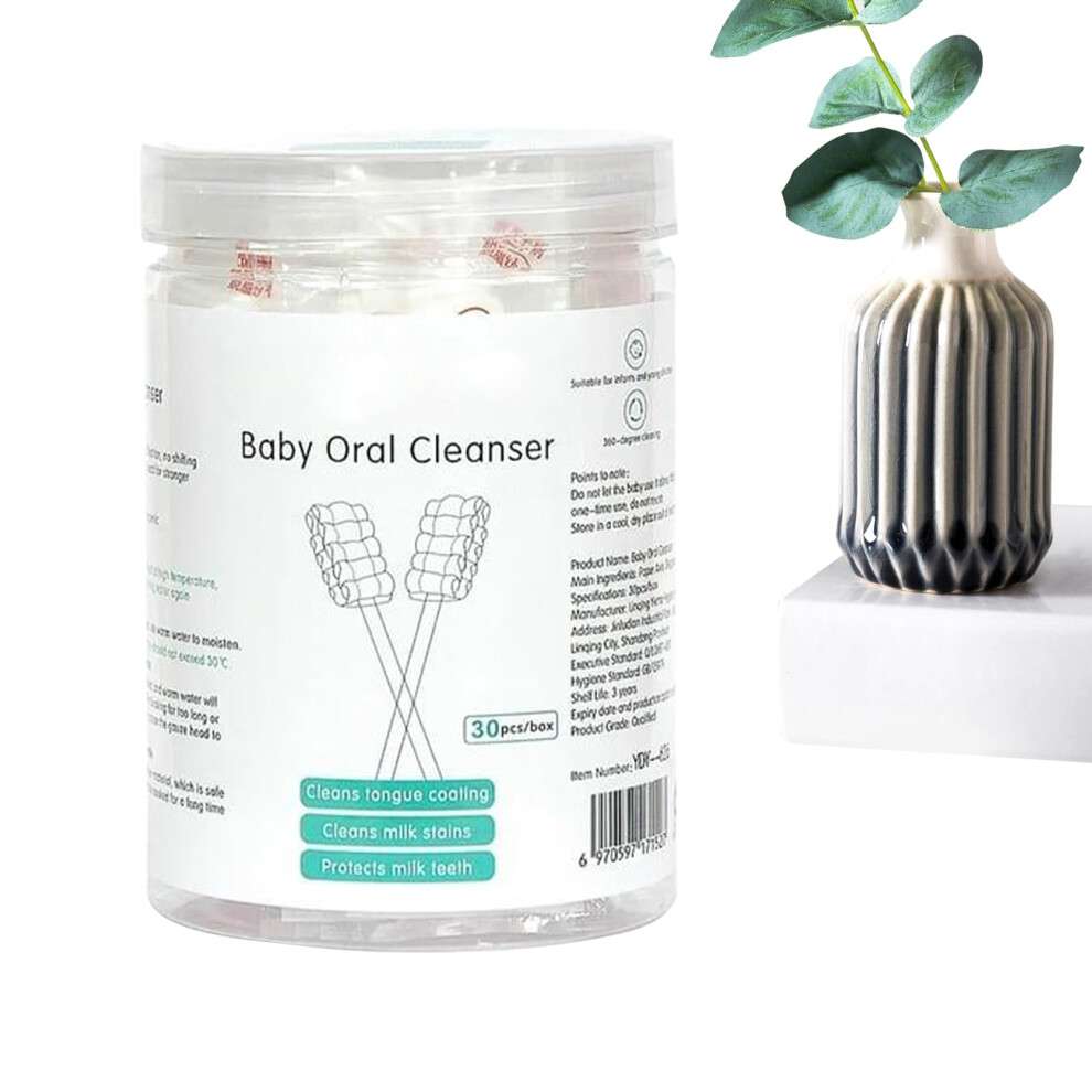 Tongue Cleaner for Baby, Gauze Soft Hygienic Cleaner, Mouth Wipes and Toothbrush Set for Baby Teeth Tongue Care