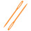 1000 Large Eye Plastic Needles for Sewing and Yarn Projects Orange 9
