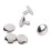 500 Stainless Steel Leather Craft Rivets 9x6mm Double Cap 13