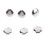 500 Stainless Steel Leather Craft Rivets 9x6mm Double Cap 10
