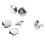 500 Stainless Steel Leather Craft Rivets 9x6mm Double Cap 11