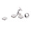 500 Pack Stainless Steel Leather Rivets 9x6mm Double Cap 3