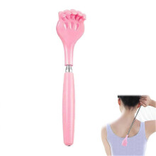 (pink) Adjustable Back Scratcher Massager Itch Relief Tool Full Body Relaxation
