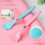 (pink) Adjustable Back Scratcher Massager Itch Relief Tool Full Body Relaxation 2