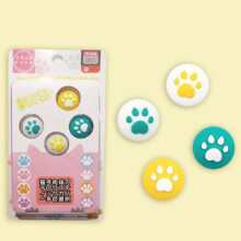 Protezione in morbido silicone per i controller Joy-Con, copri-impugnatura per i pollici con design a zampa di gatto, migliora la tua esperienza di