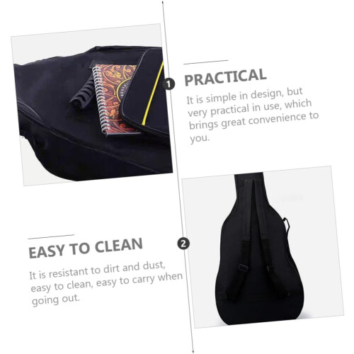 Thickened Padding Guitar Gig Bag Backpack For Classical Guitar Ukulele Bass Case Multi Instrument Compatibility 2