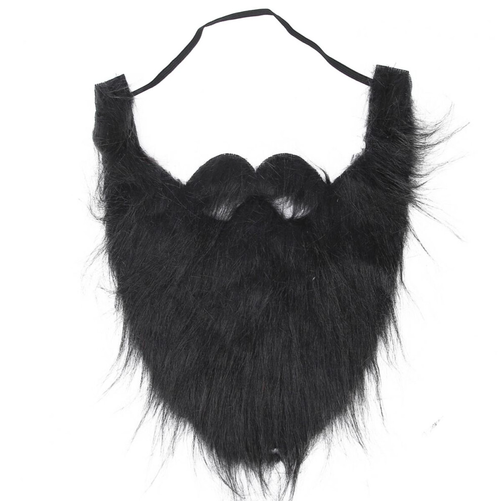 Roleplay Must Have Fake Beard With Elastic Band For Halloween Cosplay, Fun Facial Hair Moustache Eco Friendly Durable Skin Friendly Fiber Flannel Gre