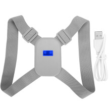 Verstellbare, intelligente Rückenstütze zur Haltungskorrektur, Vibrationsalarm in Echtzeit, ergonomische Unterstützung, leichtes, atmungsaktives
