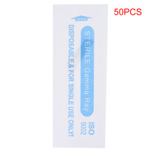 Cartuchos descartáveis transparentes antirretorno para maquiagem permanente, ferramentas para tatuagem de sobrancelhas em aço inoxidável, agulha