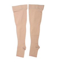 Bas de contention pour varices, chaussettes de compression dégressive opaques montantes jusqu'au genou, maintien ferme, qualité médicale, pour
