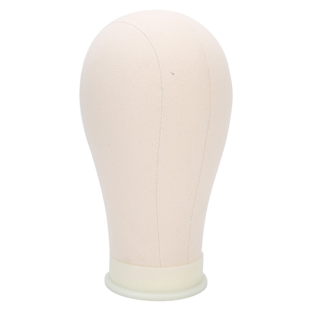 Canvas Mannequin Head for Wig Display & Styling, Head Contour Realistic, Strong Lightweight Construction, 22 Inch, with Standard Mounting Hole