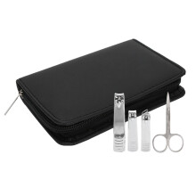 Kit de manucure de voyage : une idée cadeau unique avec boîte de rangement et matériaux de haute qualité. Comprend un cure-oreilles et une