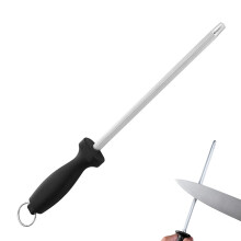 Knife Sharpener Diamond Steel Honing Rod For Kitchen, Cooking, Butcher And Japanese Knives Professional Sharpening Steel