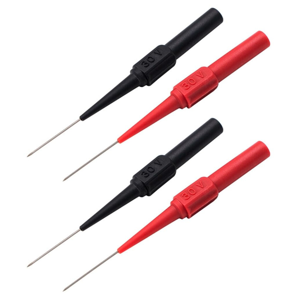 4Pcs Flexible Back Probe Pins 0.7Mm Piercing Needle Tip Probes 30V Rated Automotive Electrical Testing For Car 9189345501654