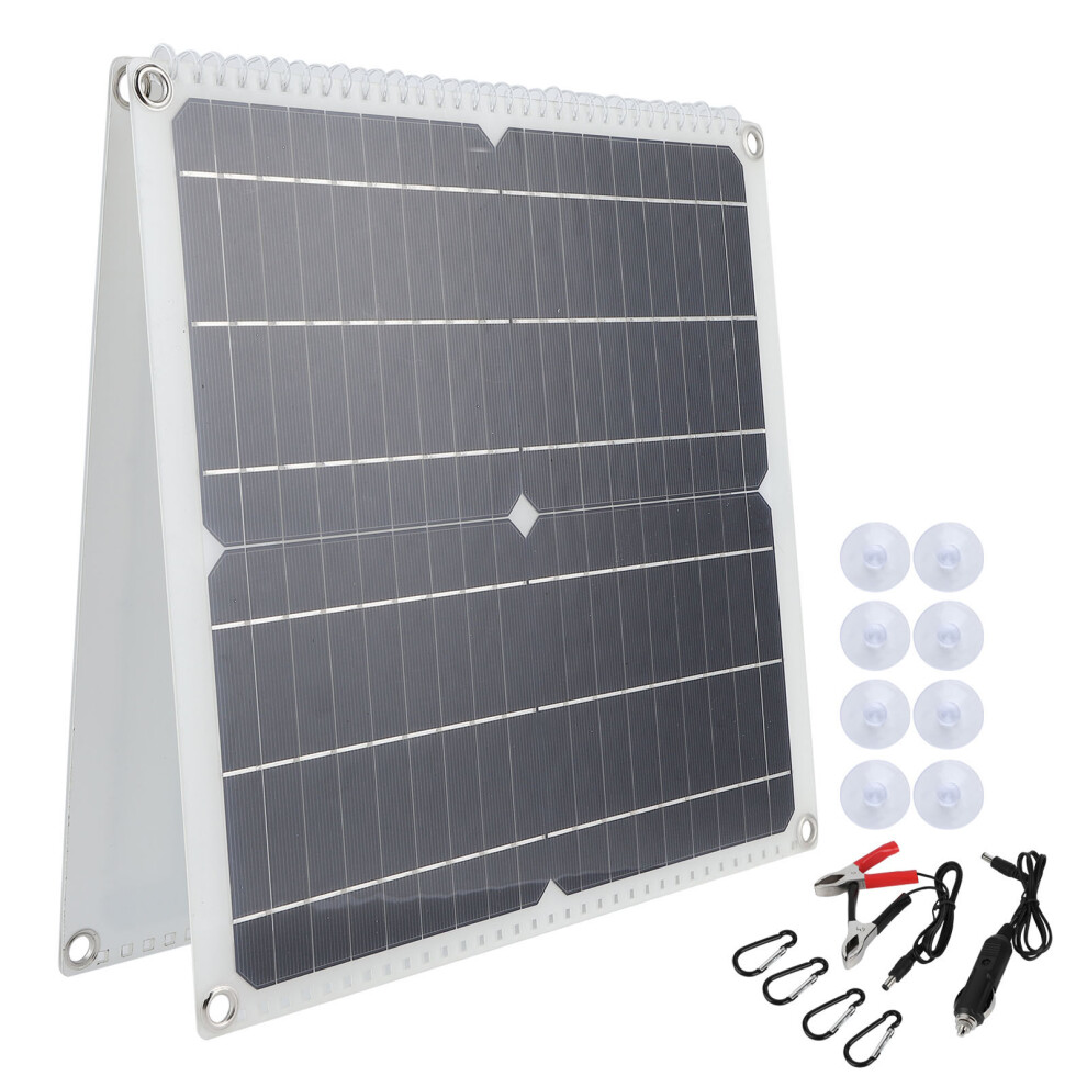 Flexible Solar Panel, Monocrystalline Solar Charger For Portable Renewable Energy, Versatile Power Solution For Outdoor Multi-Purpose Socket 9464372550104