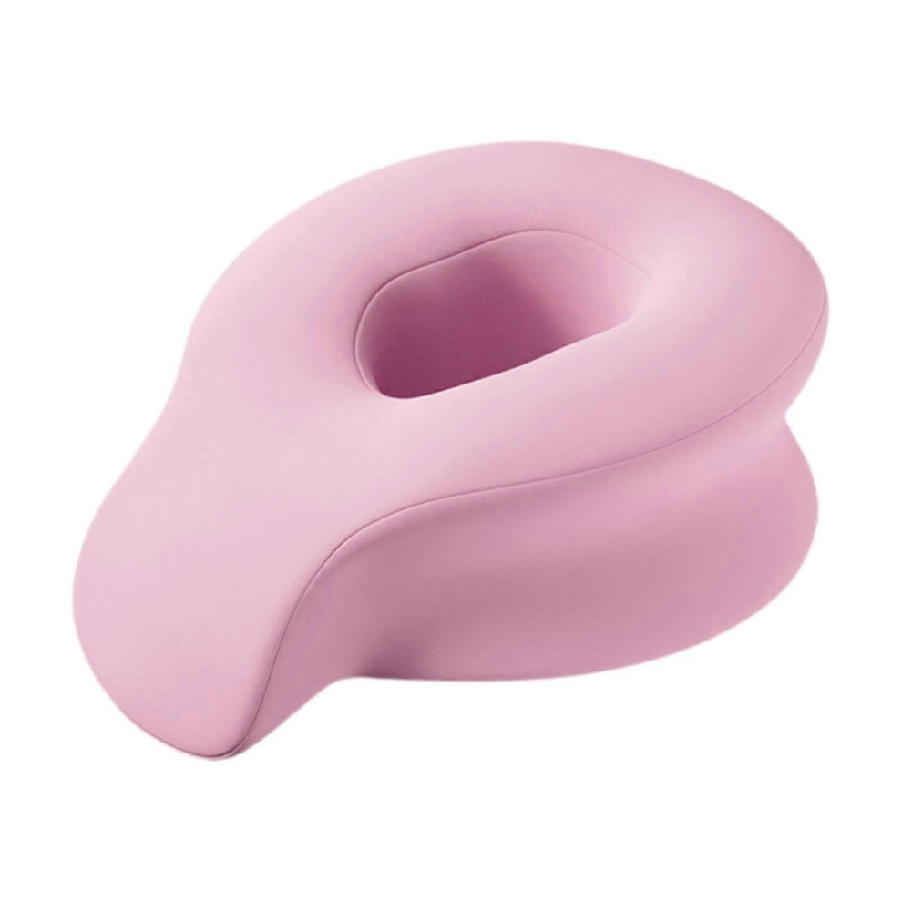 Massage Face Cradle Pillow with Memory Foam Neck Support and Washable Cover, Pink Spa Bed