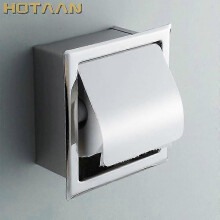 bathroom toilet roll paper holder concealed steel wall stainless