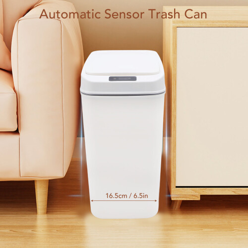 Touchless 15L Automatic Trash Bin with Wide Opening and Seal Lid 2