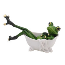 Whimsically Funny Resins Frogs Figurine Cartoon Animal-XX6081DH