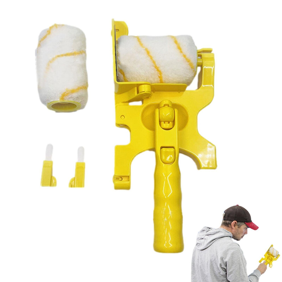 Paint Edging Tool For Ceilings And Walls, Multifunctional Paint Roller Brush, Longhandle Edge, Ceiling Wall Edging Set 9347817343311