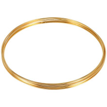8 Packungen 10 Zoll Gold Traum FäNger Metallringe Floral Kreolisch Kranz Makramee Kreationen Ring für Basteln