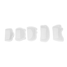5 piezas de moldes de silicona para peines, transparentes, suaves