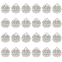 24 Pezzi Sfere di Cristallo Prisma Suncatcher Arcobaleno Pendenti Creatore Appeso Cristalli Prismi per Finestra Home Office Decorazione Del Giardino