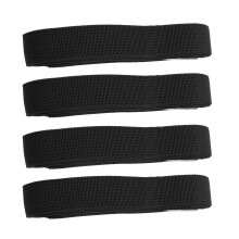 4PCS Heavy Duty Adjustable Luggage Straps Black Polyester Travel Belts