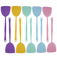 Matamoscas, Paquete de 10 Unidades de PláStico, Manejar Largo, Control de Plagas Manual para Moscas y Mosquitos, Multicolor Al Azar