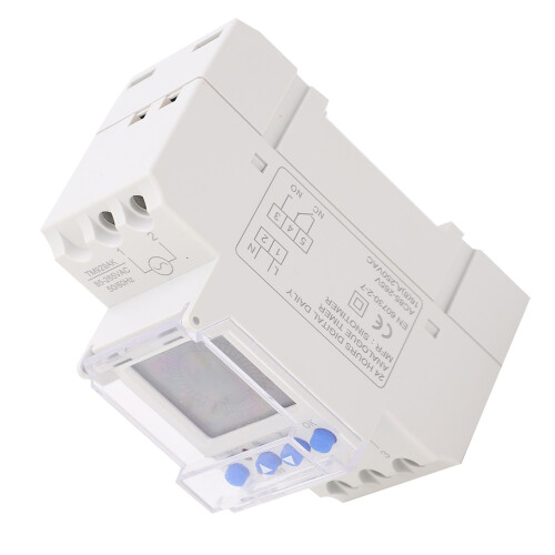 Digital Timer Switch TM929AK 16A 168H Backlit LCD, DIN Rail 2